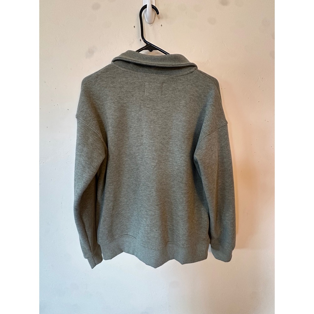 Mondetta Full Zip Sweatshirt Womens Small Olive Green Mock Neck Fleece Jacket - Picture 14 of 16